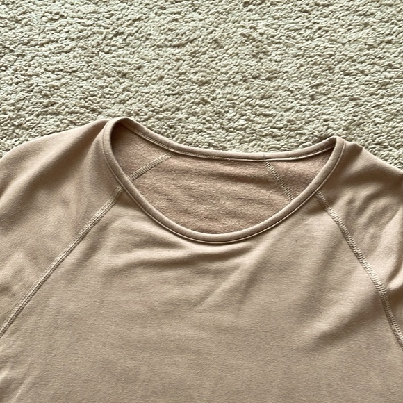 P’tula Men’s Casual Long Sleeve Athletic Shirt Tee Sz M Desert Tan Athleisure - Picture 6 of 9